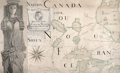 Nouvelle-France (Kanada) térképe 1699 (lásd még 159120)